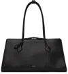 Alaïa Le Teckel Suede Tote Bag In 999 - Noir