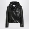 Alaïa Womens Noir Alaia Hooded Zip-pockets Relaxed-fit Leather Jacket In Black