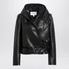 Alaïa Womens Noir Alaia Hooded Zip-pockets Relaxed-fit Leather Jacket In Black