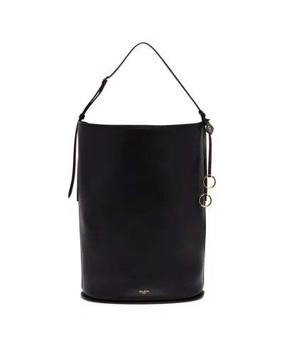 Alaïa Black Leather Bucket Bag