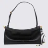 Alaïa Black Leather East West Medium Crossbody Bag In Black