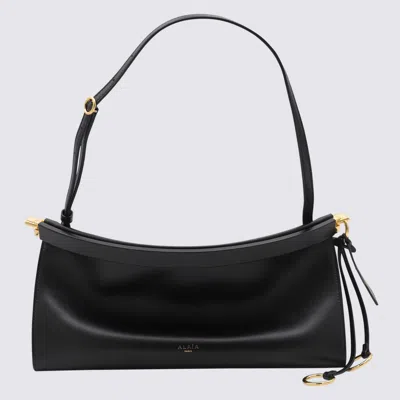 Alaïa Black Leather East West Medium Crossbody Bag