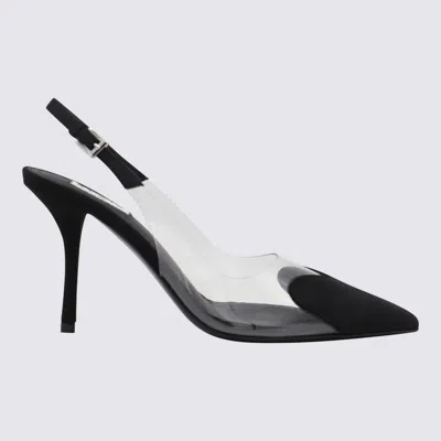 ALAÏA BLACK LEATHER LE COEUR PUMPS