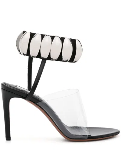 Alaïa Black Leather Sandal