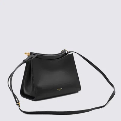 Alaïa Alaia Black Leather Small Square Crossbody Bag