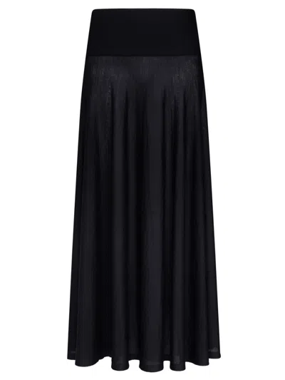 ALAÏA BLACK MAXI SKIRT