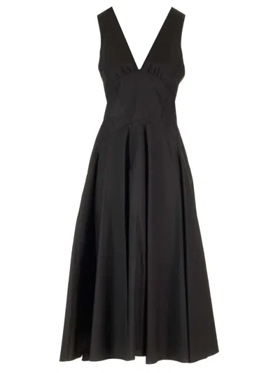 Alaïa Black Midi Dress Dresses Black
