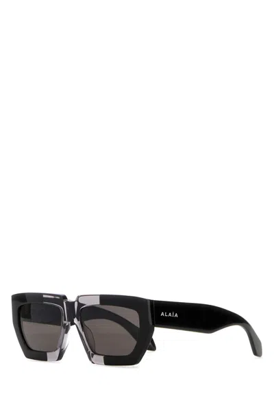 Alaïa Alaia Black Mini Acetate Sunglasses For Women