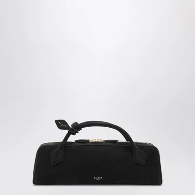 Alaïa Alaia Black Mini Le Teckel Pouch In Suede