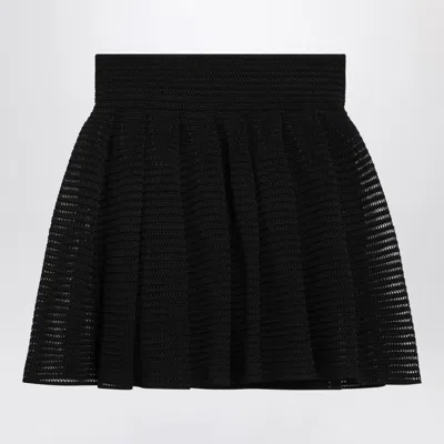 Alaïa Alaia Black Mini Skirt In Crinoline Knit Women