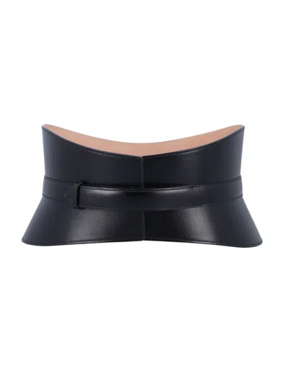 Alaïa Black Neo Bustier Solid Belt