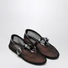 Alaïa Alaia Black Mesh Ballerina With Patent Leather In Black
