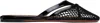 Alaïa Womens Azzedine Alaia Net Patent-leather Flat Mules In 999 - Noir