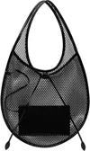 Alaïa Extra Large One Piece Mesh Shoulder Bag In 999 - Noir