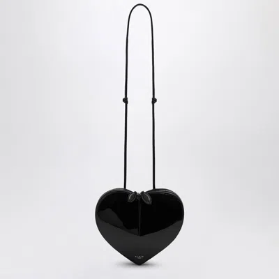 Alaïa Alaia Black Patent Leather Le Coeur Bag Women In Animal Print