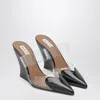 Alaïa Alaia Black Patent Leather Le Coeur Wedge Mules Women In Multi