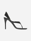 Alaïa Leather Thong Slingback Sandals