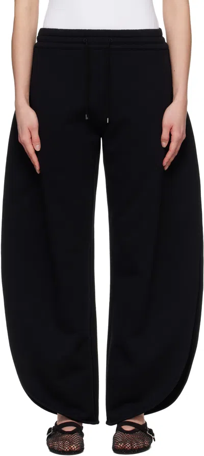 Alaïa Black Petal Fleece Sweatpants