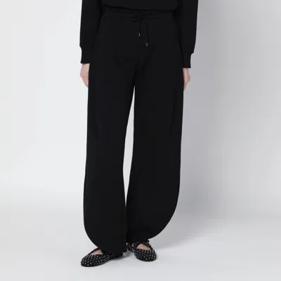 Alaïa Petal Fleece Joggers In Black