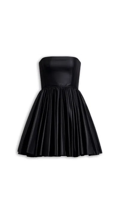 Alaïa Alaia Black Pleated Mini Skirt Dress In Multi