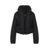 Alaïa Insulated Long Sleeve High Collar Jacket In Black
