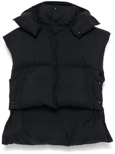Alaïa Alaia Black Puffer Vest With Hood