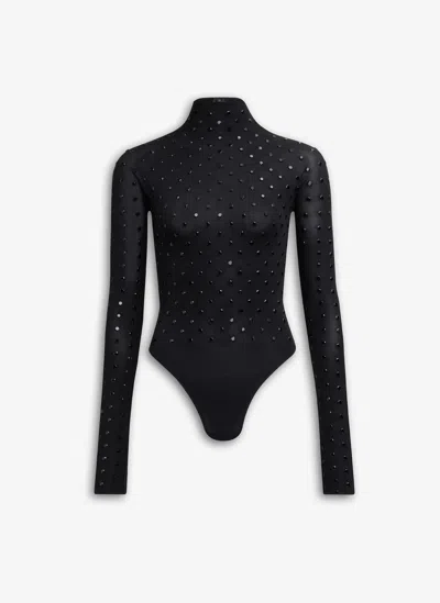 ALAÏA ALAIA BLACK RHINESTONE BODY
