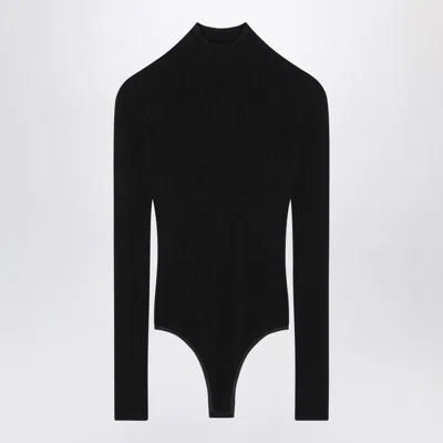 Alaïa Alaia  Black Ribbed Turtleneck Body