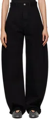 Alaïa Black Round Jeans In 995 - Noir Alaia