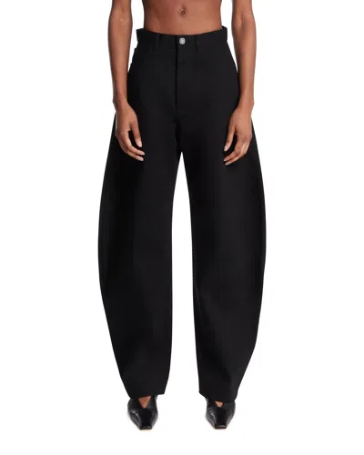 Alaïa Black Rounded Denim Trousers