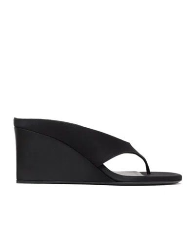 ALAÏA ALAÏA WEDGE THONG HEELED SANDALS