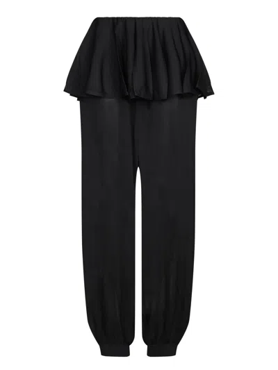 Alaïa Black Sheer Crinoline Trousers