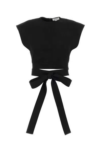 Alaïa Alaia Black Stretch Wool Top