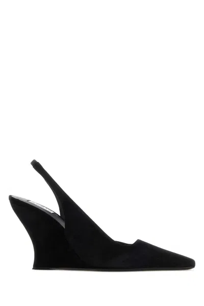 Alaïa Alaia Black Suede Wave Pumps