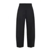 Alaïa Black Technical Taffeta Tailored Pants In Black
