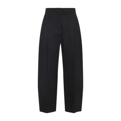 ALAÏA BLACK TECHNICAL TAFFETA TAILORED PANTS