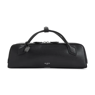 Alaïa Le Teckel Grained Leather Clutch In Black