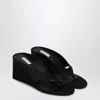Alaïa Alaia Black Thong Mule With Wedge Women