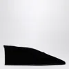 Alaïa Alaia Black Velvet Cube-heeled Mule Women In Black