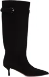 Alaïa Black Vented Boots In 999 Noir