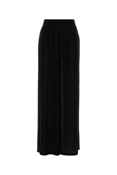 Alaïa Alaia Wide-leg Viscose Blend Pant In Black