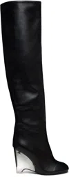 Alaïa Black Wedge 100 Boots In Black