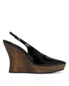 Alaïa Black Wedge Clogs In Black Nero   #000000