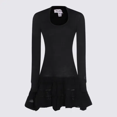 Alaïa Black Wool Dress