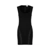 Alaïa Pin Embroidered Wool Knit Mini Dress In Black