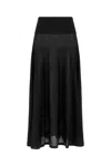 Alaïa Alaia Merino Wool Maxi Skirt In Black