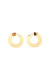Alaïa Blade Medium Hoop Earrings In Gold