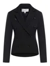 Alaïa Ala Double-breasted Blazer In Black