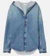 ALAÏA ALAÏA HOODED DENIM SHIRT