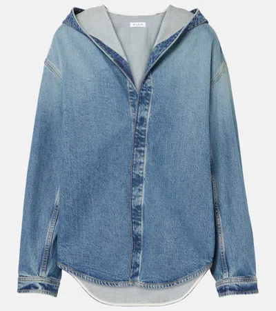 ALAÏA ALAIA HOODED DENIM SHIRT